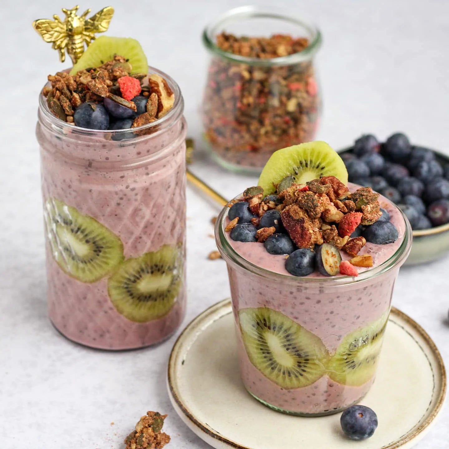 Overnight Rote-Bete-Bananen-Chia-Pudding